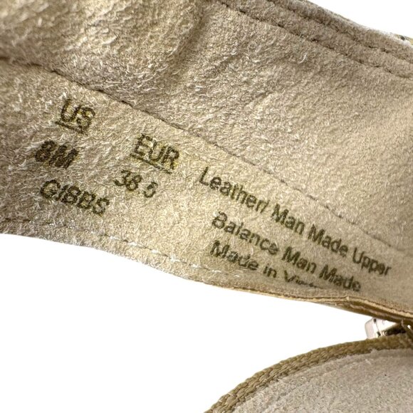 NEW Sam Edelman Gibbs Metallic Gold Gladiator Toe Ring Sandals - Picture 5 of 9